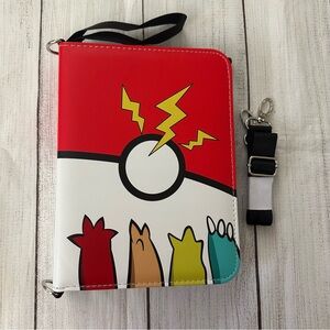 Pokemon Card Binder Trading Cards 440 Card Capacity Pokeball Red White Hands